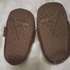 Brown Plush Slippers with Durable Sole